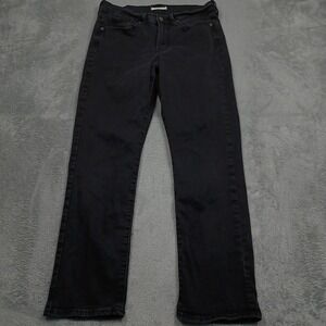Levis Jeans Womens 10 Black Denim Straight Classic Preppy Modern Pockets